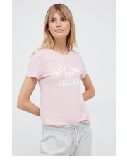 Bluzka t-shirt bawełniany kolor różowy - Answear.com Gap