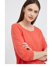 Bluzka longsleeve bawełniany kolor pomarańczowy - Answear.com Gap