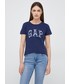 Bluzka Gap t-shirt bawełniany kolor granatowy