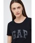 Bluzka Gap t-shirt bawełniany kolor czarny