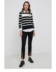 Spodnie spodnie damskie kolor czarny - Answear.com Gap