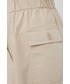 Spodnie Gap spodnie damskie kolor beżowy proste high waist