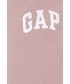 Spodnie Gap spodnie dresowe damskie kolor różowy gładkie