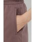 Spodnie Gap szorty damskie kolor fioletowy gładkie high waist