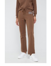 Spodnie spodnie dresowe damskie kolor brązowy gładkie - Answear.com Gap