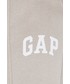 Spodnie Gap spodnie dresowe damskie kolor beżowy z nadrukiem