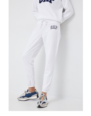 Spodnie spodnie dresowe damskie kolor biały z aplikacją - Answear.com Gap