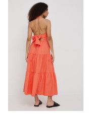 Sukienka sukienka kolor pomarańczowy maxi rozkloszowana - Answear.com Gap