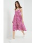 Sukienka Gap sukienka bawełniana kolor fioletowy mini rozkloszowana