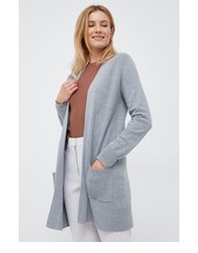 Sweter kardigan damski kolor szary lekki - Answear.com Gap