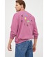 Bluza męska Gap bluza męska kolor fioletowy z nadrukiem