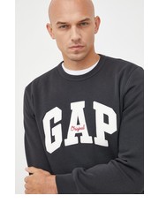 Bluza męska bluza męska kolor czarny z aplikacją - Answear.com Gap