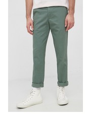 Spodnie męskie Spodnie męskie kolor beżowy dopasowane - Answear.com Gap