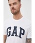 T-shirt - koszulka męska Gap t-shirt bawełniany kolor biały z nadrukiem