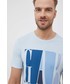 T-shirt - koszulka męska Gap t-shirt bawełniany z nadrukiem