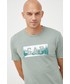 T-shirt - koszulka męska Gap t-shirt męski kolor zielony z nadrukiem