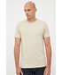 T-shirt - koszulka męska Gap t-shirt bawełniany kolor beżowy gładki