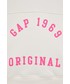 Bluza Gap bluza damska kolor beżowy z kapturem gładka