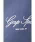 Bluza Gap bluza damska kolor fioletowy z kapturem z aplikacją
