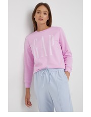 Bluza bluza damska kolor fioletowy z nadrukiem - Answear.com Gap