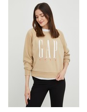 Bluza bluza damska kolor beżowy z nadrukiem - Answear.com Gap