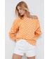 Bluza Gap bluza damska kolor pomarańczowy wzorzysta