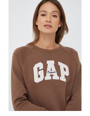 Bluza bluza damska kolor brązowy z aplikacją - Answear.com Gap