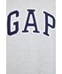 Bluza Gap bluza damska kolor szary z aplikacją