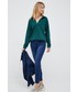 Bluza Gap bluza damska kolor zielony gładka