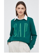 Bluza bluza damska kolor zielony z nadrukiem - Answear.com Gap