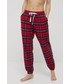Piżama Gap spodnie piżamowe damskie kolor czerwony