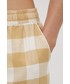 Piżama Gap spodnie piżamowe damskie kolor brązowy