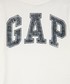 Koszulka Gap t-shirt bawełniany dziecięcy kolor biały z nadrukiem