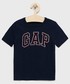 Koszulka Gap t-shirt bawełniany dziecięcy kolor granatowy z nadrukiem