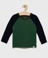 Koszulka Gap longsleeve bawełniany dziecięcy kolor zielony wzorzysty