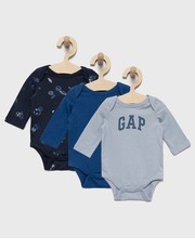 Bluzka body bawełniane niemowlęce (3-pack) - Answear.com Gap