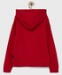 Bluza Gap Bluza dziecięca kolor czerwony z kapturem z nadrukiem