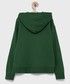 Bluza Gap Bluza dziecięca kolor zielony z kapturem z nadrukiem