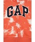 Bluza Gap bluza dziecięca kolor pomarańczowy z kapturem z aplikacją