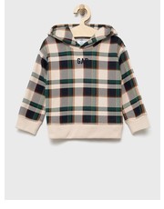 Bluza bluza dziecięca z kapturem wzorzysta - Answear.com Gap