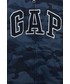 Bluza Gap bluza dziecięca kolor granatowy z kapturem z aplikacją