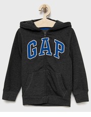 Bluza bluza dziecięca kolor szary z kapturem wzorzysta - Answear.com Gap