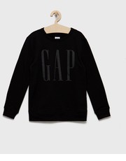Bluza bluza dziecięca kolor czarny z nadrukiem - Answear.com Gap