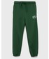 Spodnie Gap Spodnie dziecięce kolor zielony z nadrukiem