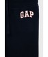 Spodnie Gap spodnie dziecięce kolor granatowy gładkie