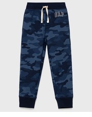 Spodnie spodnie dresowe dziecięce kolor granatowy wzorzyste - Answear.com Gap