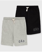 Spodnie szorty dziecięce kolor czarny - Answear.com Gap
