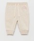 Spodnie Gap spodnie dziecięce kolor beżowy z aplikacją