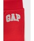 Spodnie Gap spodnie dresowe dziecięce kolor czerwony gładkie