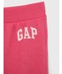 Spodnie Gap spodnie dresowe dziecięce (2-pack) kolor fioletowy z nadrukiem